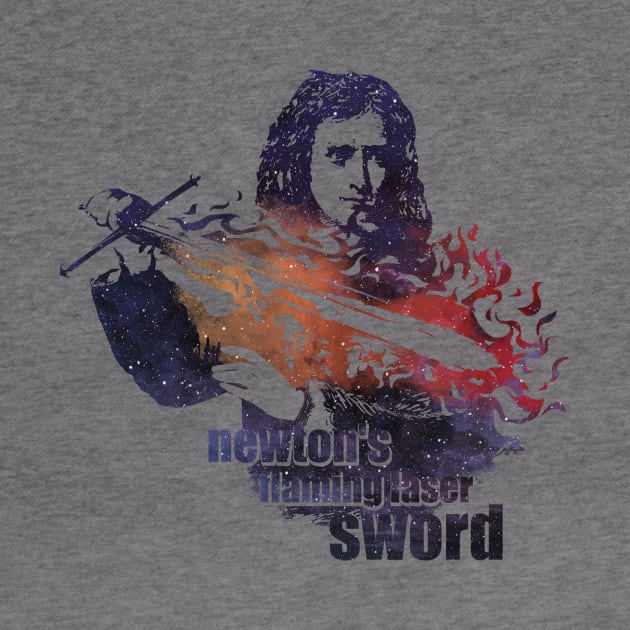 Newton's flaming laser sword by conquart